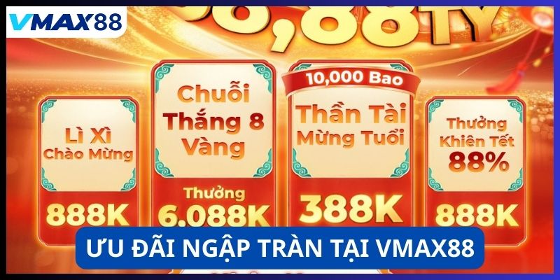 Ưu đãi ngập tràn tại Vmax88